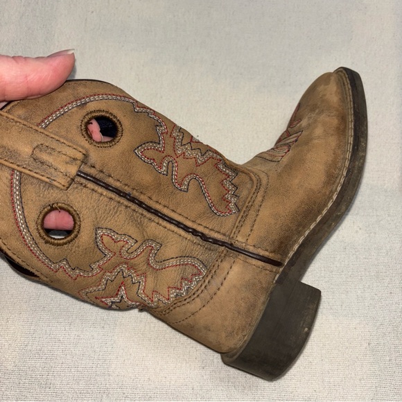 Smoky Mountain VTG  Brown Canyon Embroidered Leather Boot Kids Sz11R Style#3112C - Picture 10 of 12